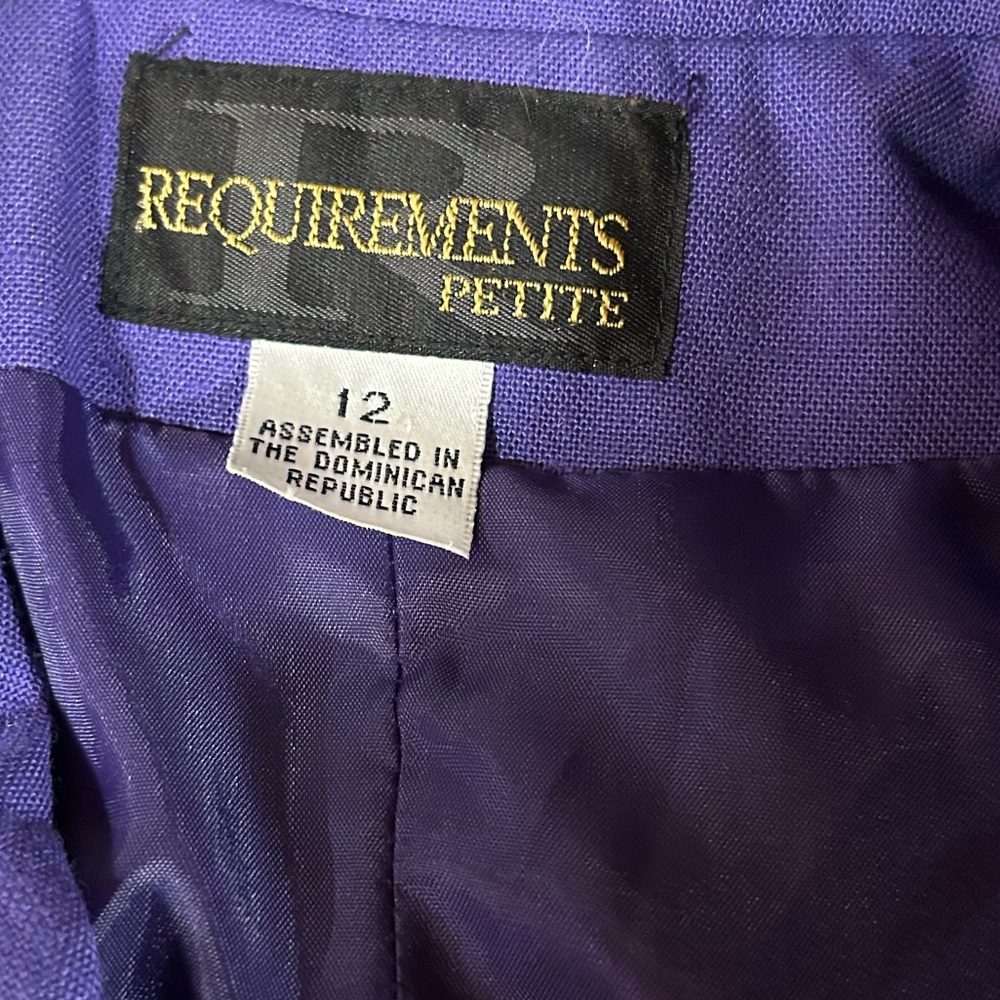 Requirements Petite Vintage Button‎ Front Blazer - Picture 7 of 8
